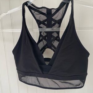 lululemon Black Bra/Bralette with Mesh Detail